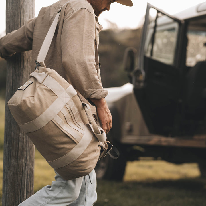 afternoons with Albert | technical weekender bag | oak