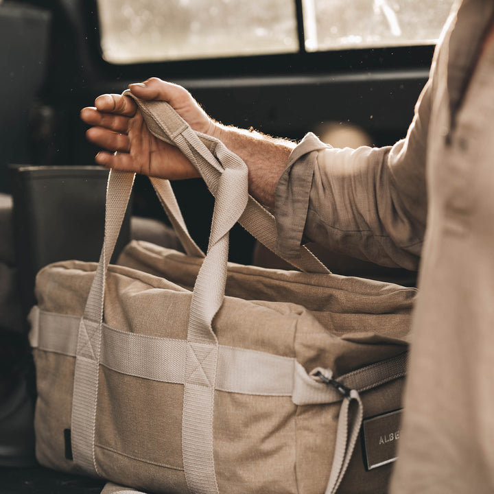 afternoons with Albert | technical weekender bag | oak