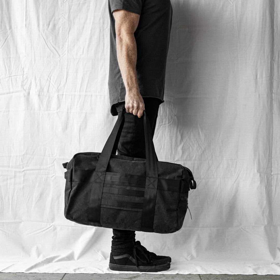 afternoons with Albert | technical weekender bag | black