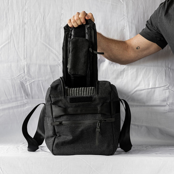afternoons with Albert | technical weekender bag | black
