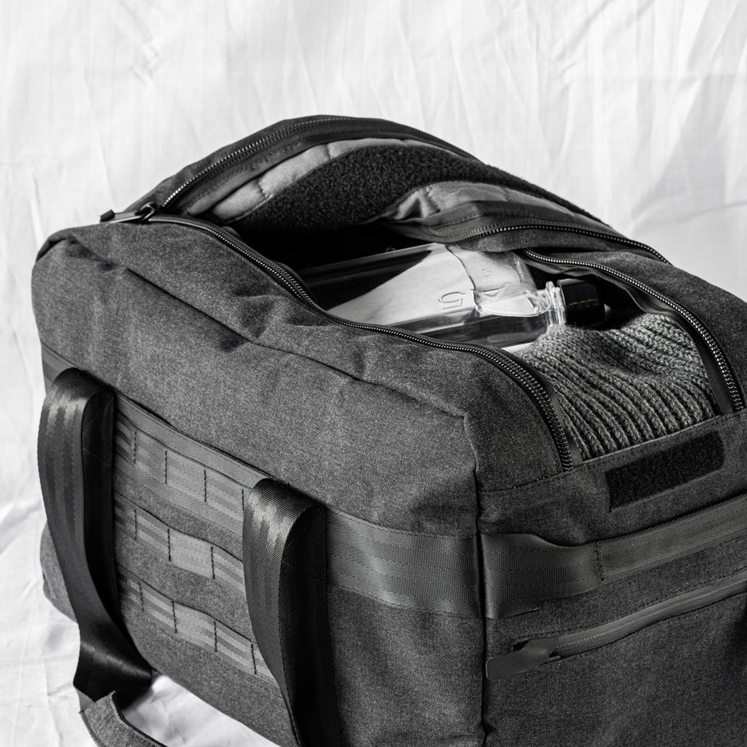 afternoons with Albert | technical weekender bag | black