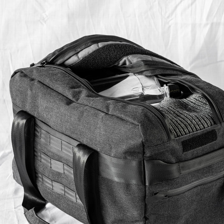 afternoons with Albert | technical weekender bag | black