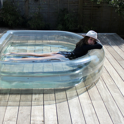 &sunday | paddling pool arch | transparent pewter
