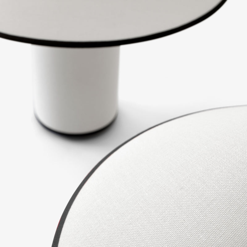 &tradition | colette table lamp | white + black