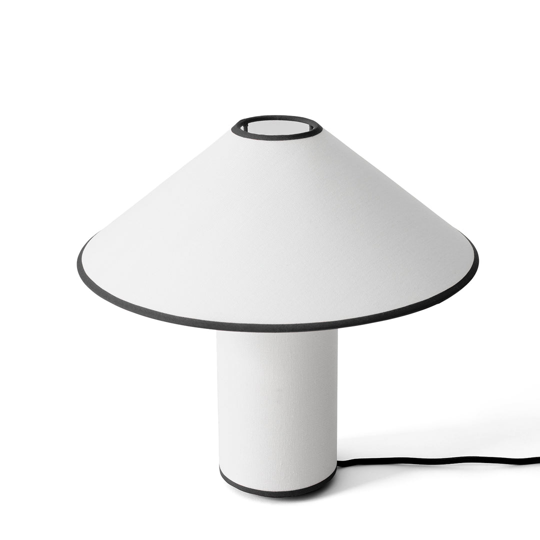 &tradition | colette table lamp | white + black