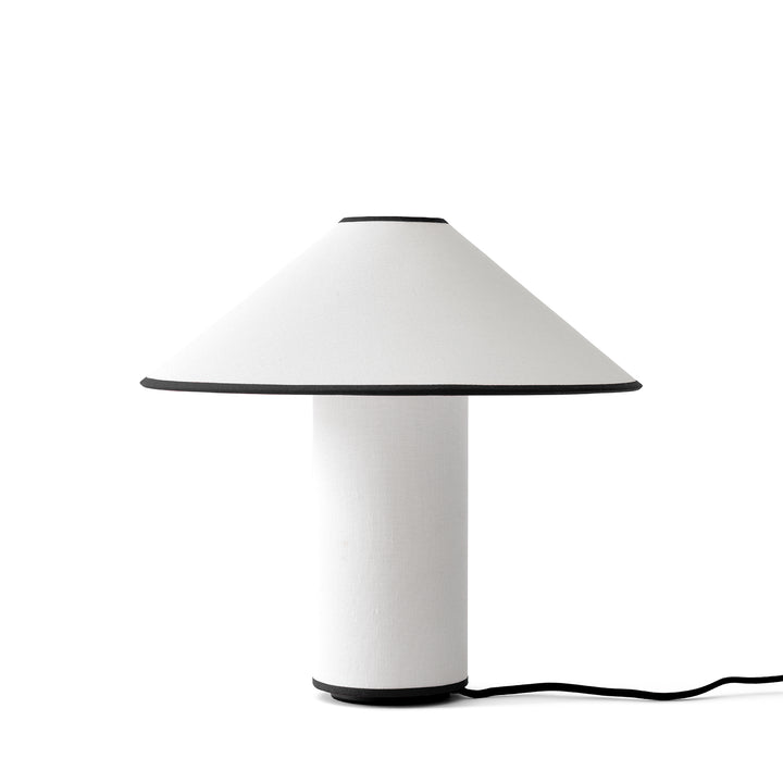 &tradition | colette table lamp | white + black