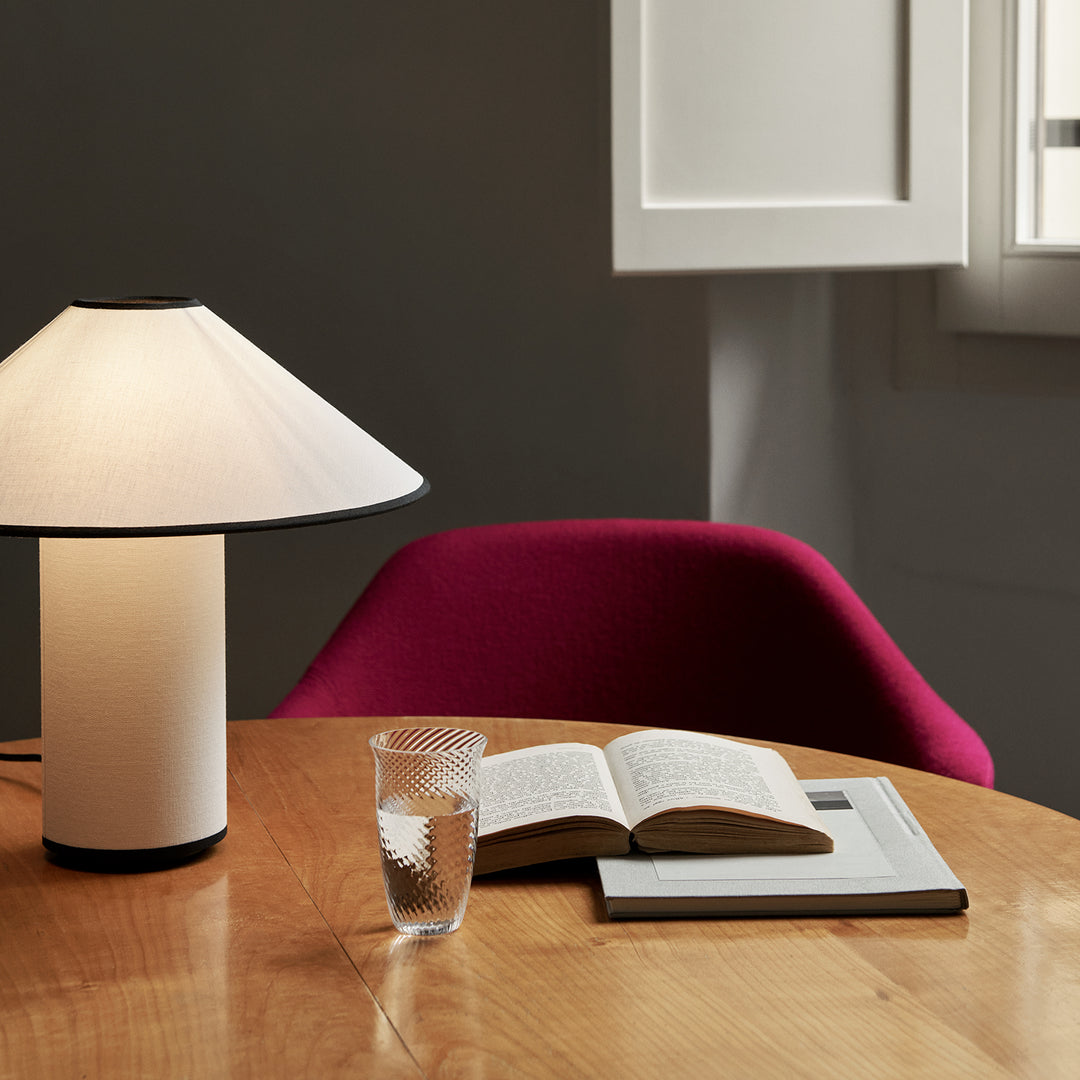 &tradition | colette table lamp | white + black