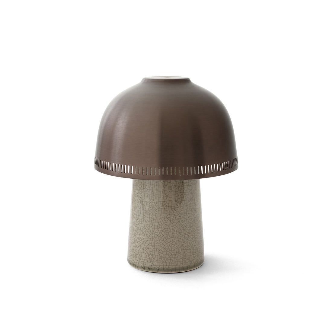 &tradition | raku portable lamp | beige grey + bronzed