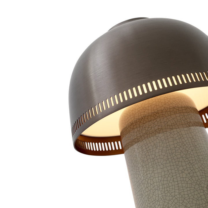 &tradition | raku portable lamp | beige grey + bronzed