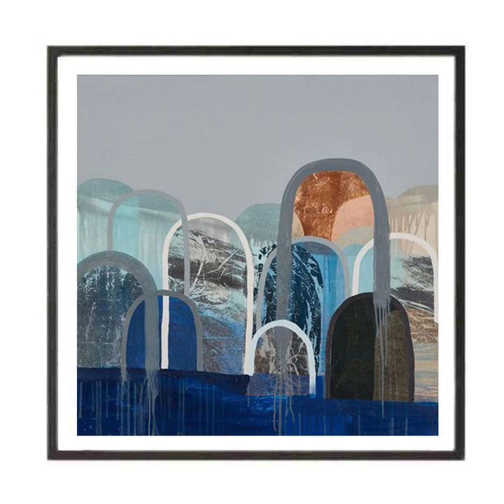 antoinette ferwada | coastal hills print | large | black frame - LC