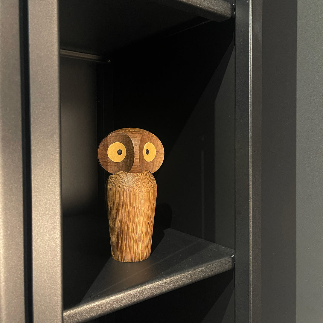 architectmade | wooden owl | large smoked oak