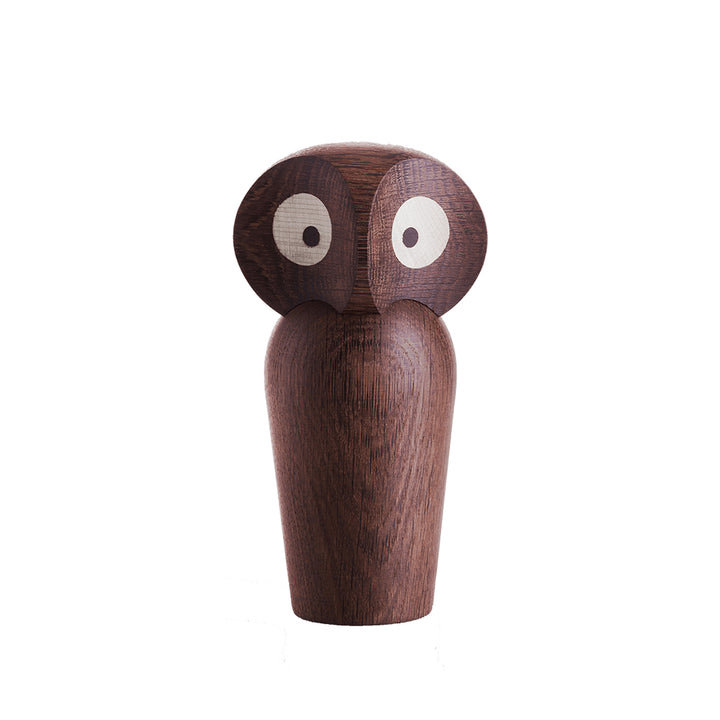 architectmade | wooden owl | large smoked oak