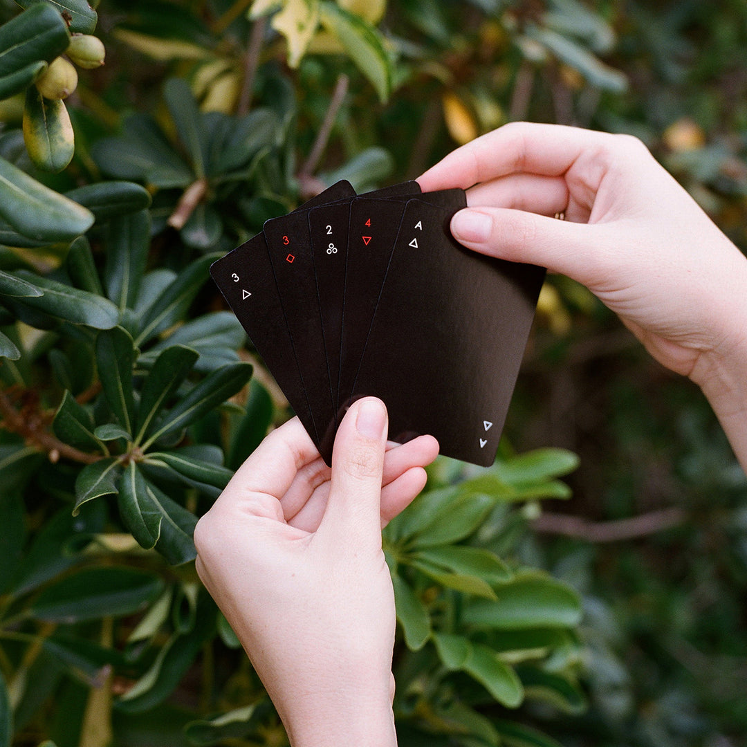 areaware | minim playing cards | black - LC