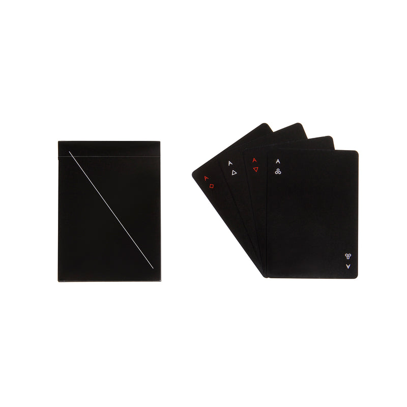 areaware | minim playing cards | black