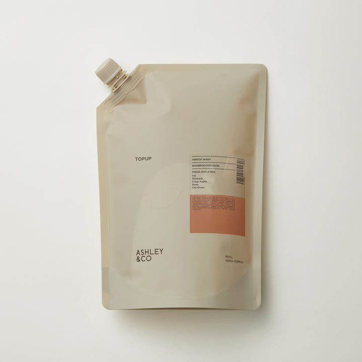 ashley + co | awoof wash dog shampoo | topup
