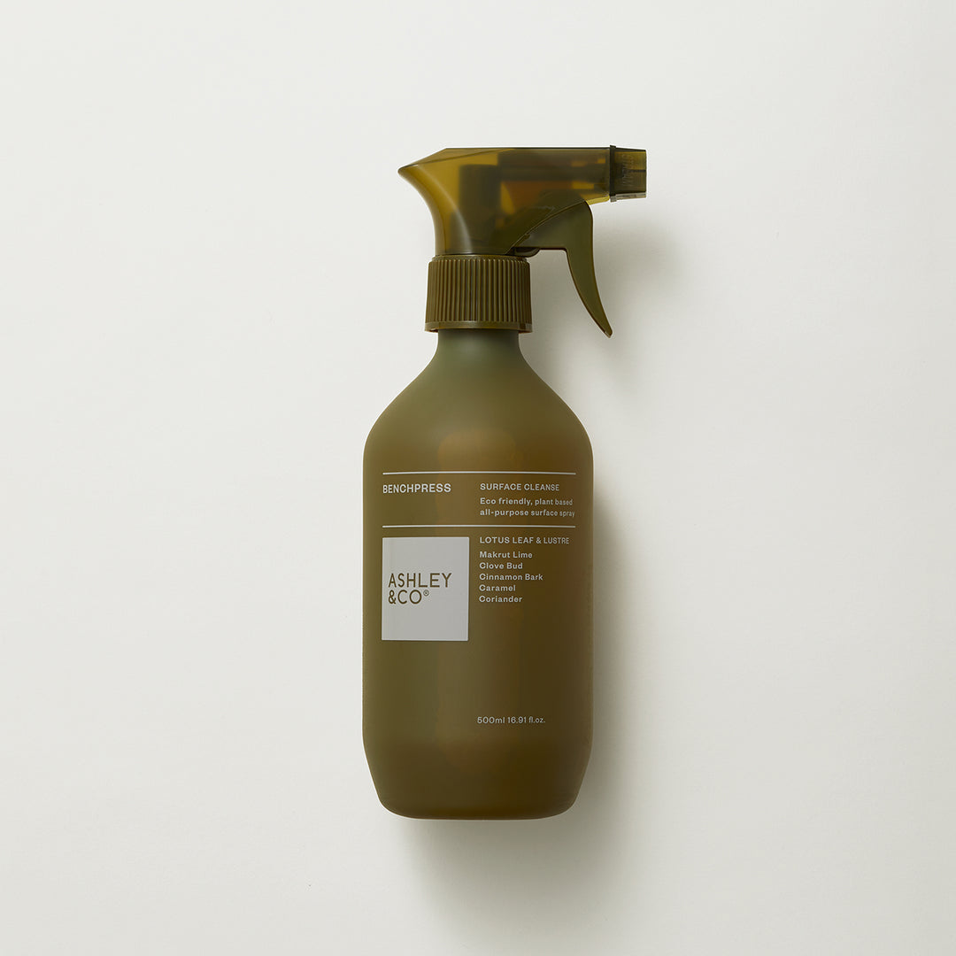 ashley + co | benchpress surface spray | lotus leaf + lustre