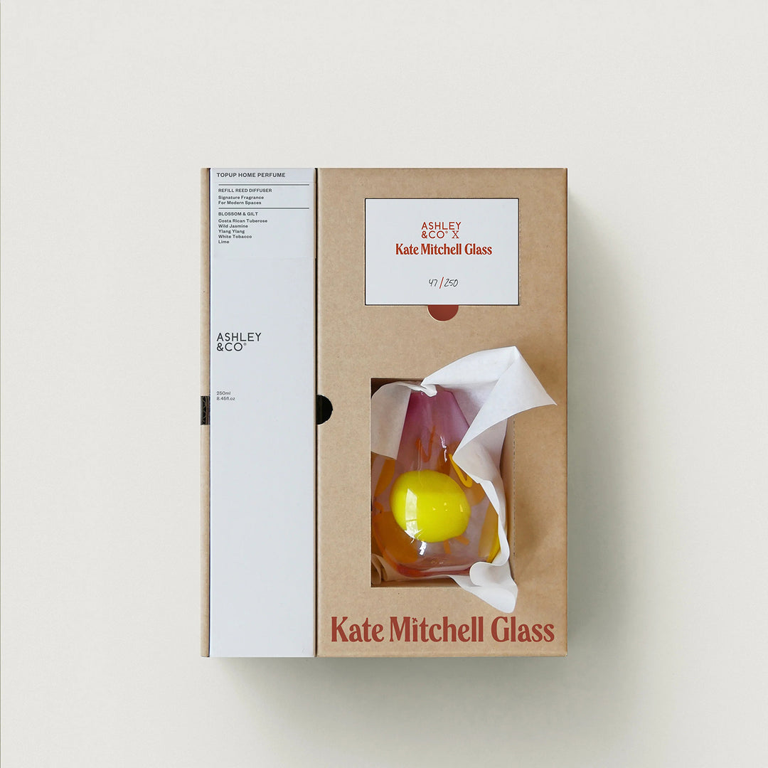 ashley + co | home perfume scent diffuser | kate mitchell glass | sepia - limited edition