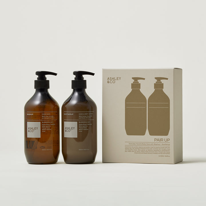ashley + co | pair up hand + body care set | blossom + gilt