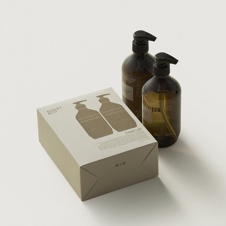 ashley + co | pair up hand + body care set | parakeets + pearls