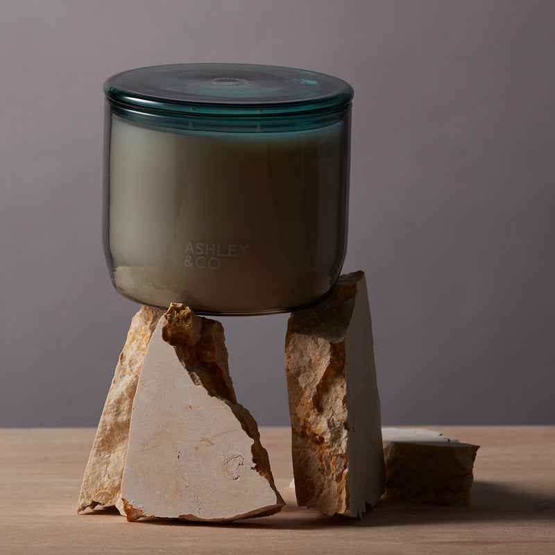 ashley + co | waxed perfume scented XL candle | blossom + gilt