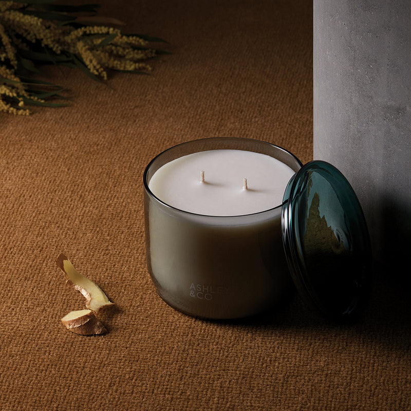 ashley + co | waxed perfume scented XL candle | blossom + gilt