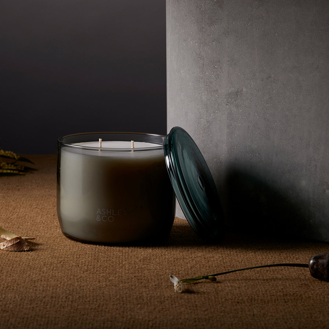 ashley + co | waxed perfume scented XL candle | blossom + gilt