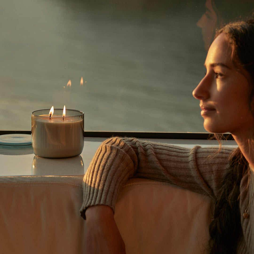 ashley + co | waxed perfume scented XL candle | blossom + gilt