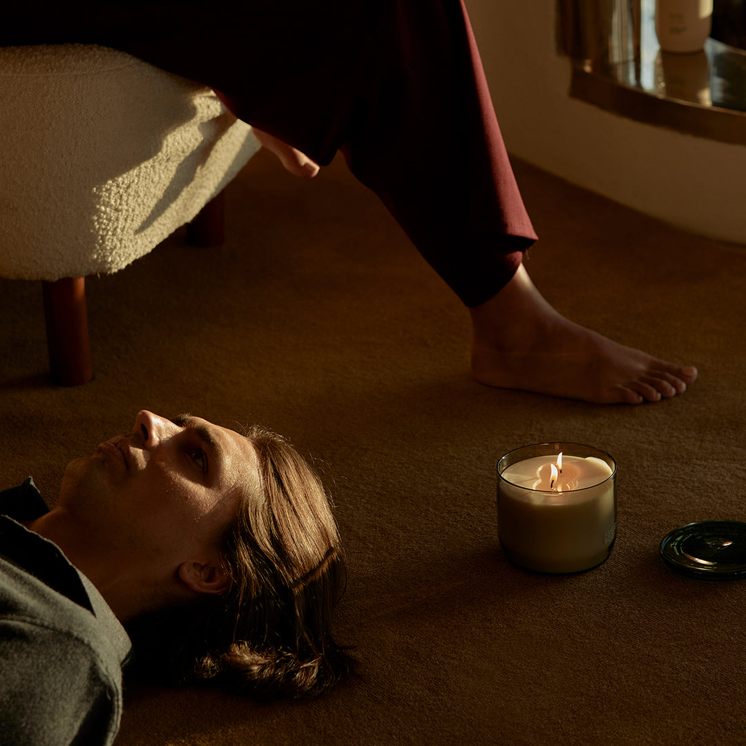 ashley + co | waxed perfume scented XL candle | blossom + gilt