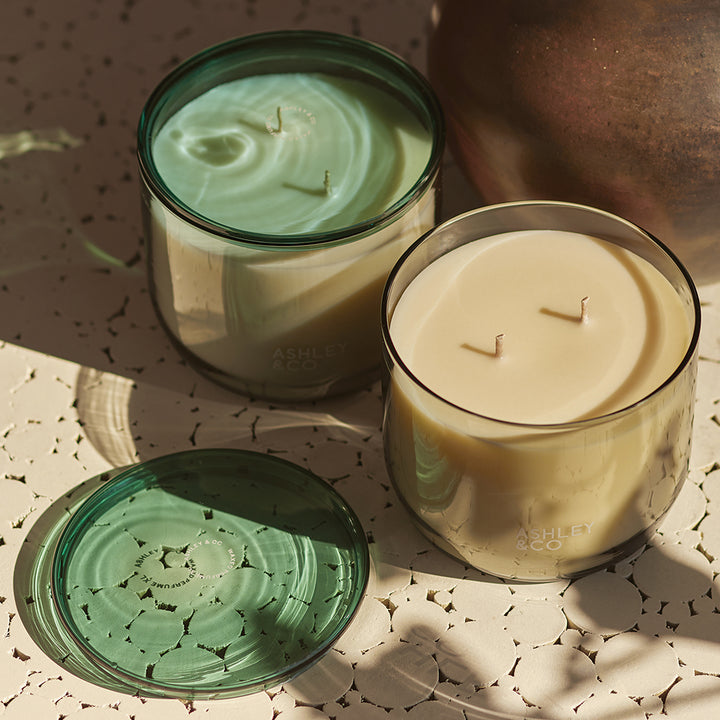 ashley + co | waxed perfume scented XL candle | blossom + gilt