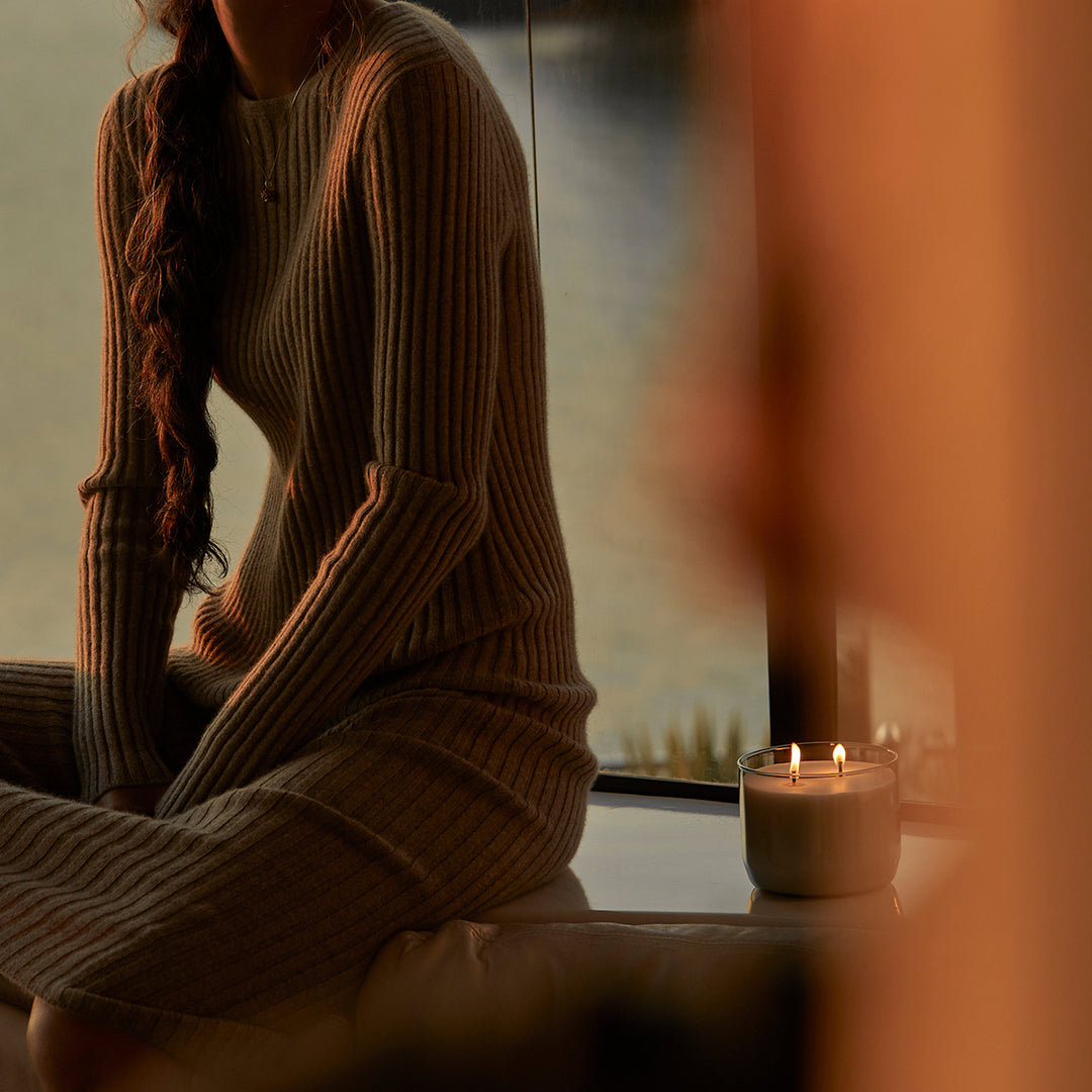 ashley + co | waxed perfume scented XL candle | tui + kahili