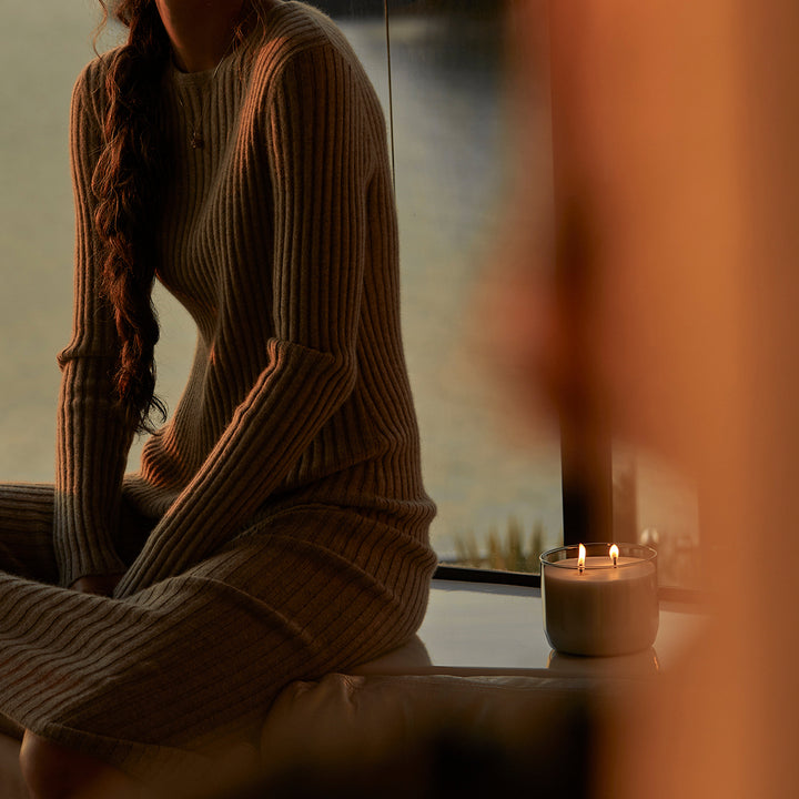 ashley + co | waxed perfume scented XL candle | tui + kahili