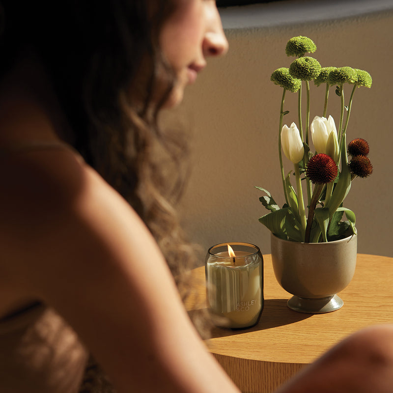ashley + co | waxed perfume scented candle | tui + kahili