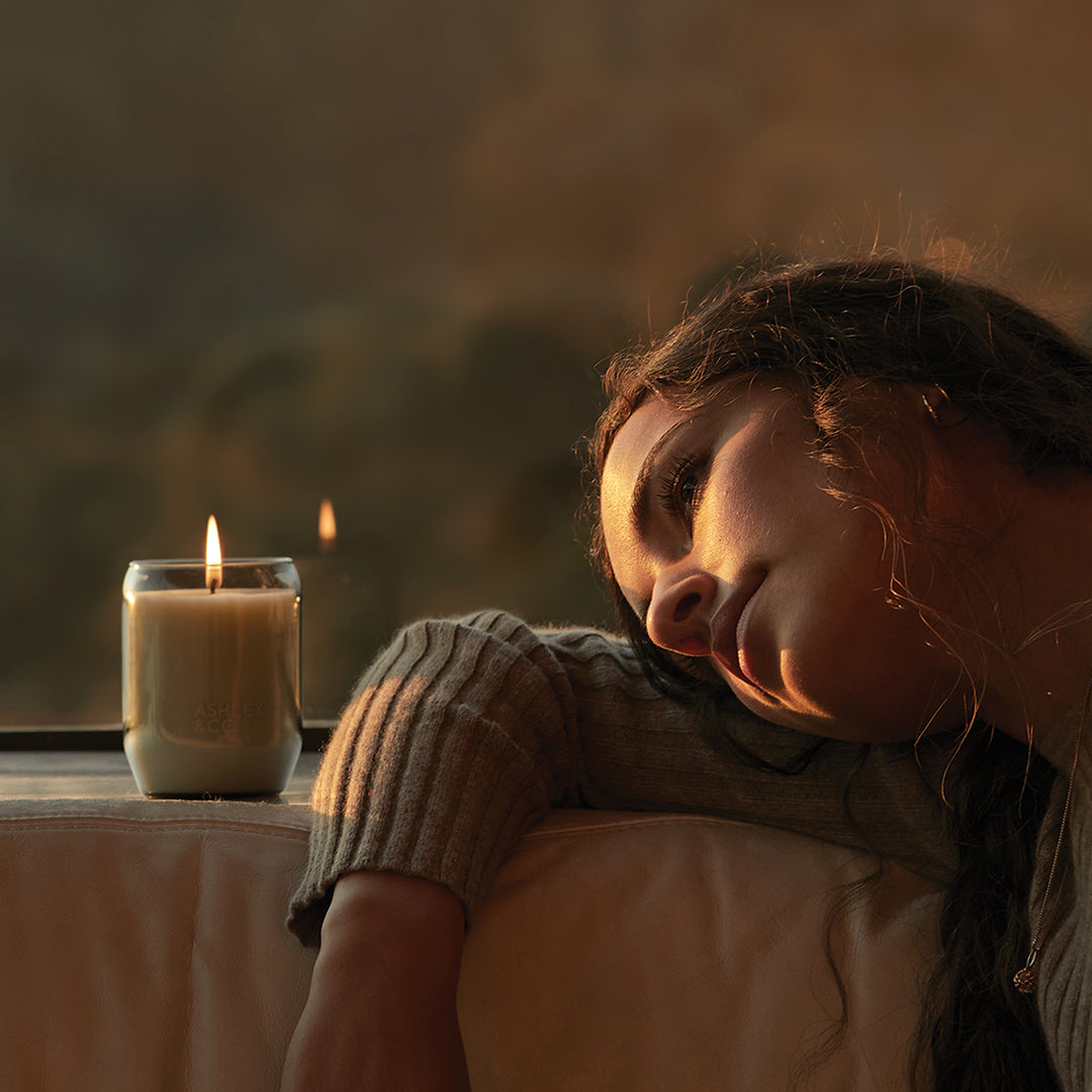 ashley + co | waxed perfume scented candle | bonberry