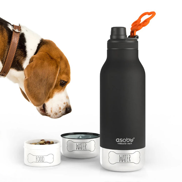 asobu | buddy bottle with bowls | pastel blue - LC