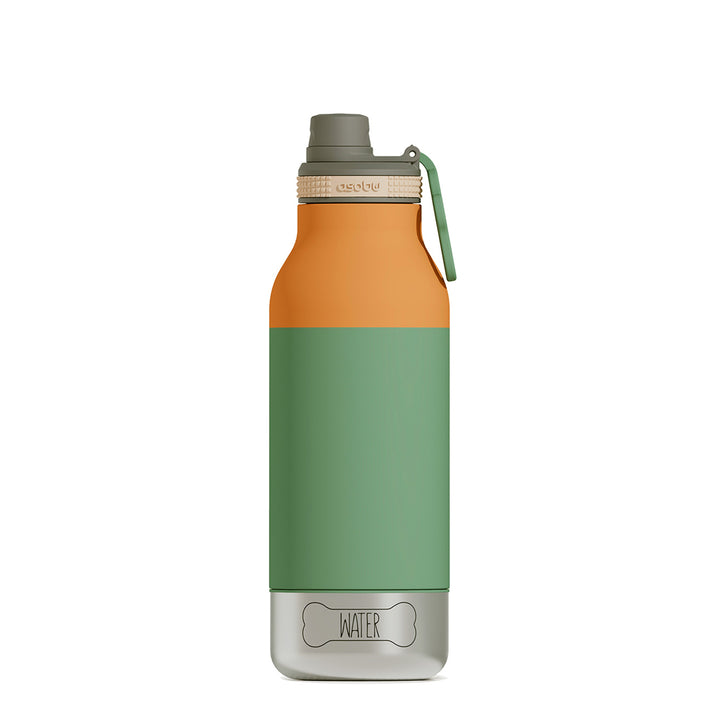 asobu | buddy bottle with bowls | pastel green - LC