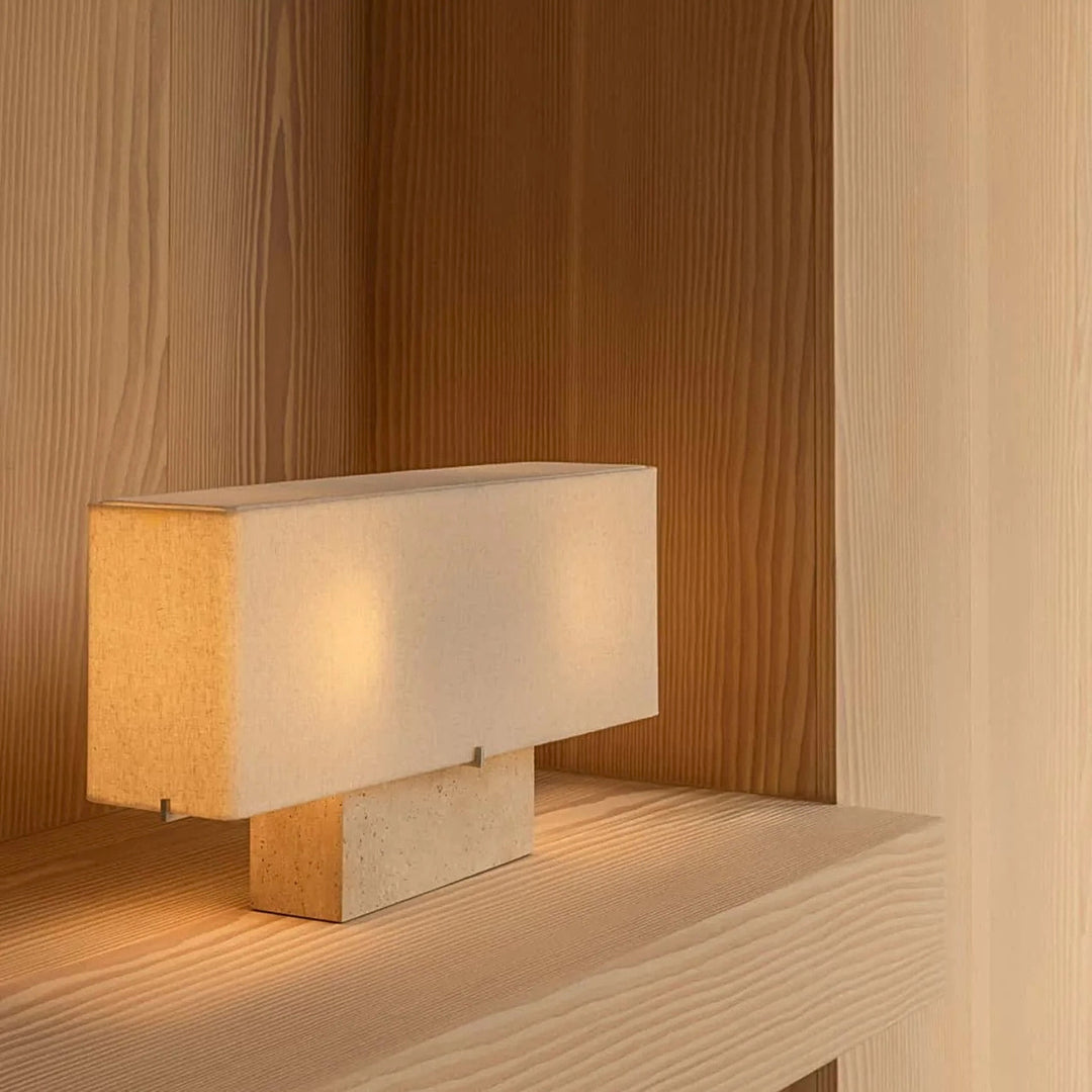 audo copenhagen | nonna table lamp  30cm | travertine stone