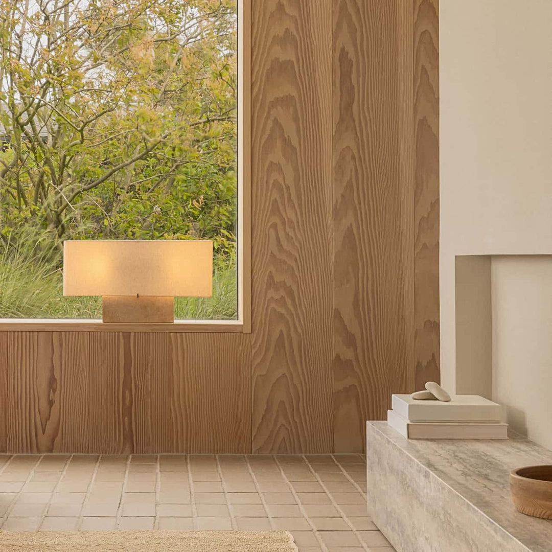  audo copenhagen | nonna table lamp  30cm | travertine stone