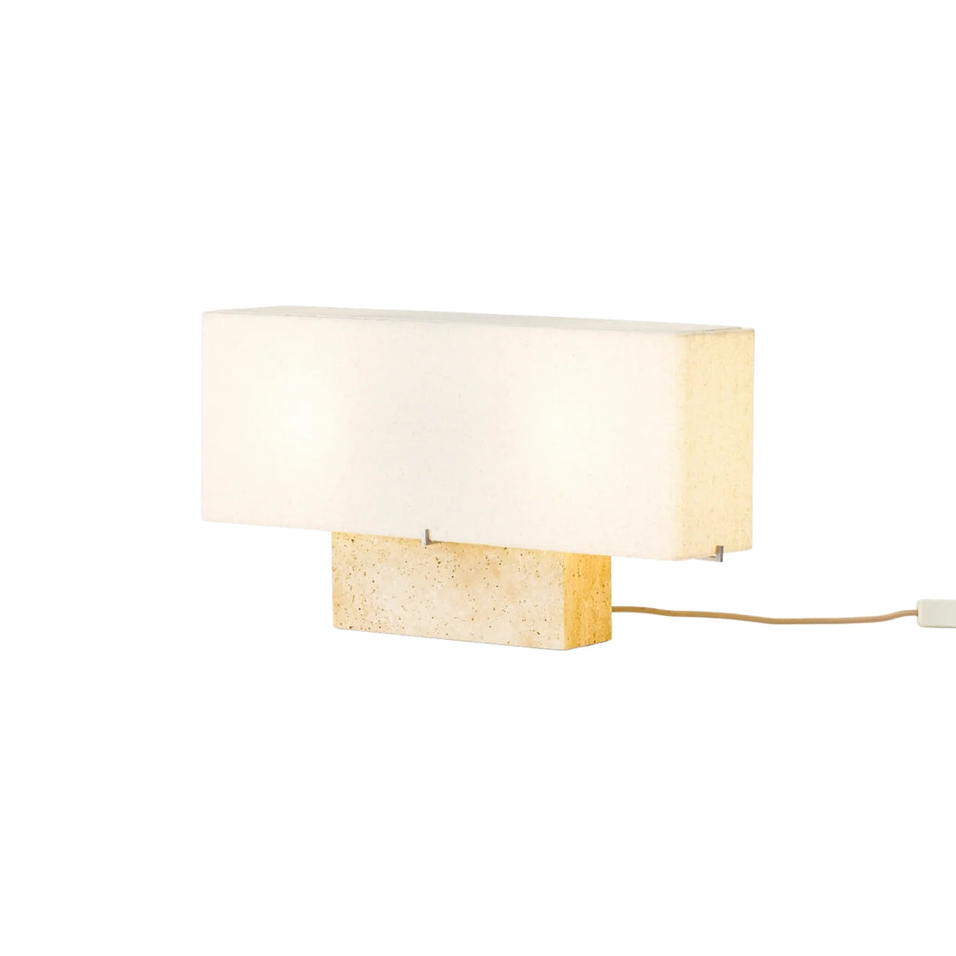  audo copenhagen | nonna table lamp  30cm | travertine stone