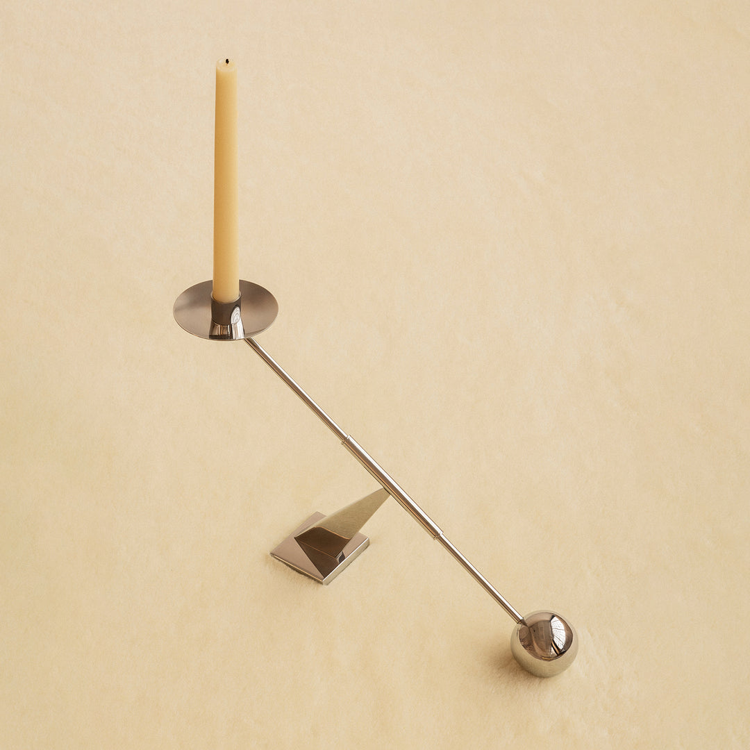 audo copenhagen (menu) | interconnect candle holder small | stainless steel