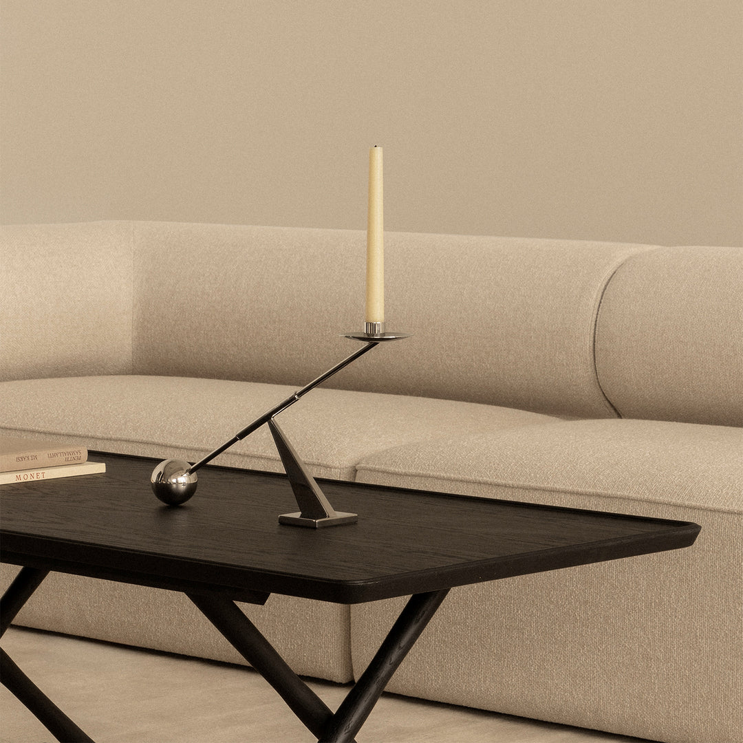 audo copenhagen (menu) | interconnect candle holder small | stainless steel