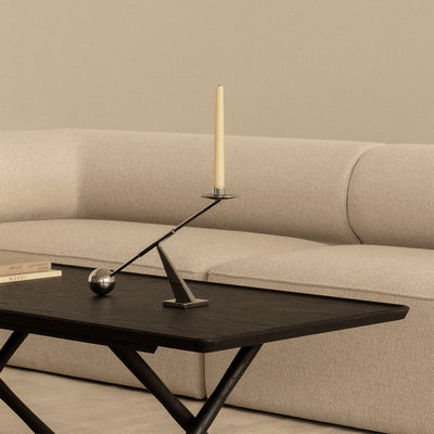 audo copenhagen (menu) | interconnect candle holder small | stainless steel