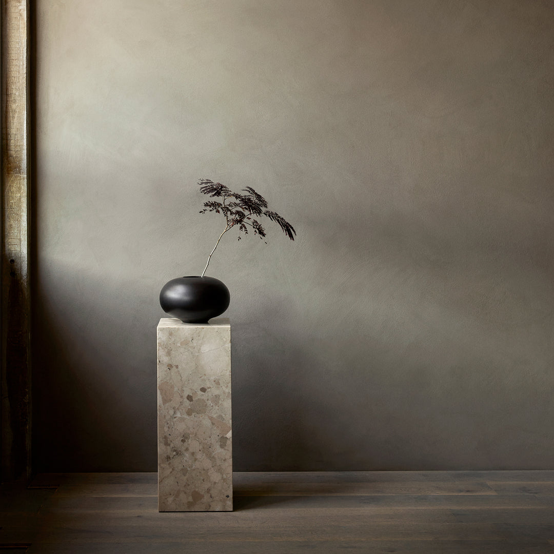 audo copenhagen (menu) | plinth pedestal | kunis breccia stone