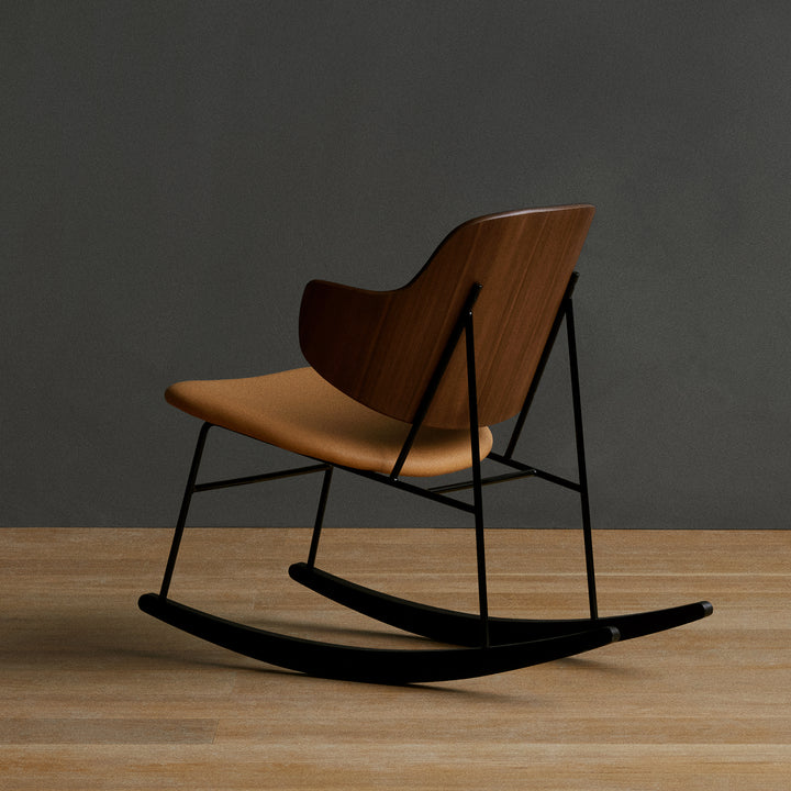 audo copenhagen (menu) | the penguin rocking chair | walnut + dakar cognac leather