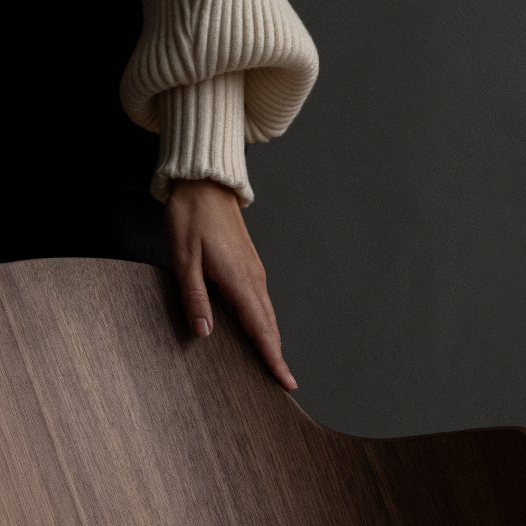 audo copenhagen (menu) | the penguin rocking chair | walnut + dakar cognac leather