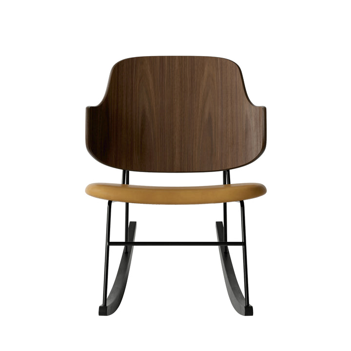 audo copenhagen (menu) | the penguin rocking chair | walnut + dakar cognac leather