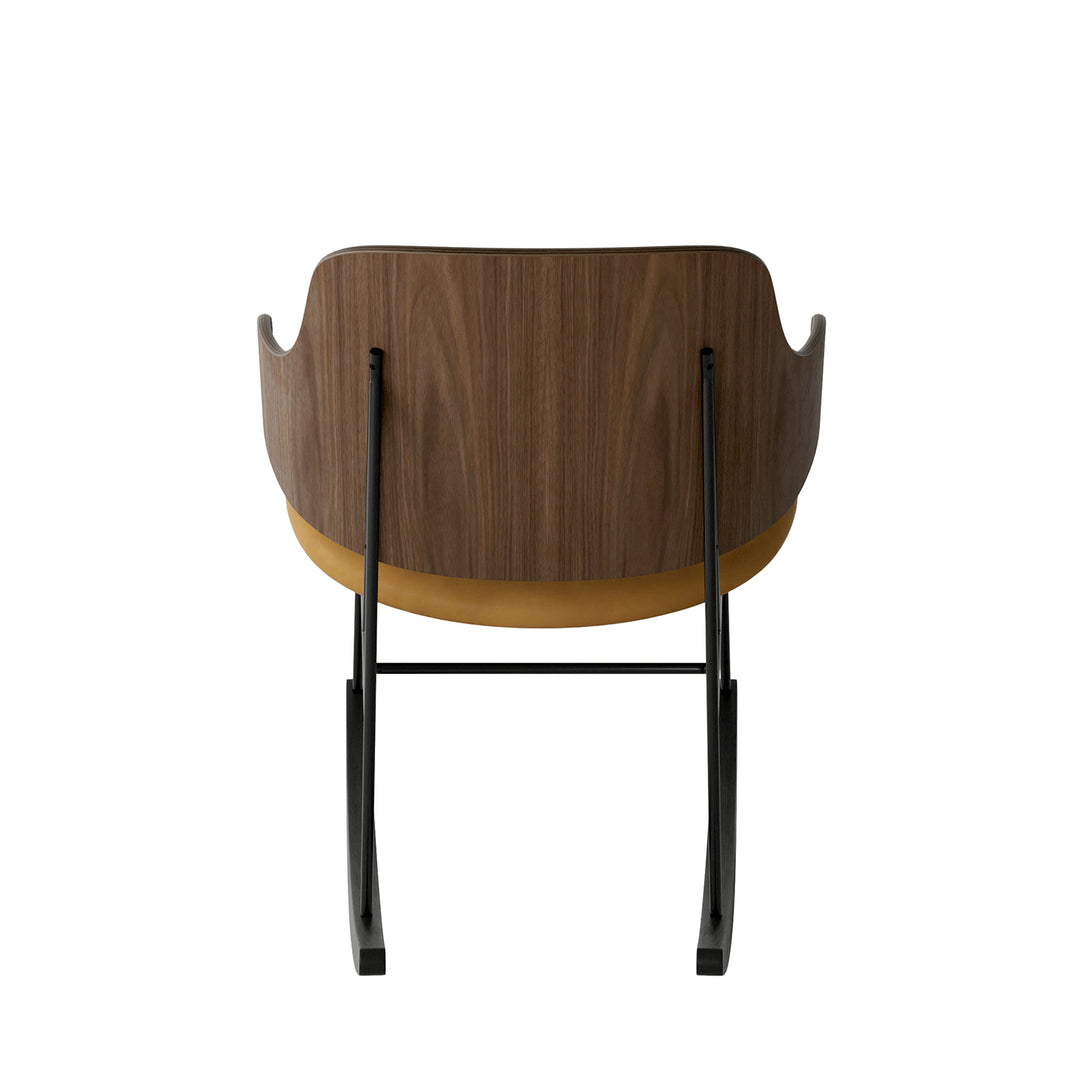 audo copenhagen (menu) | the penguin rocking chair | walnut + dakar cognac leather