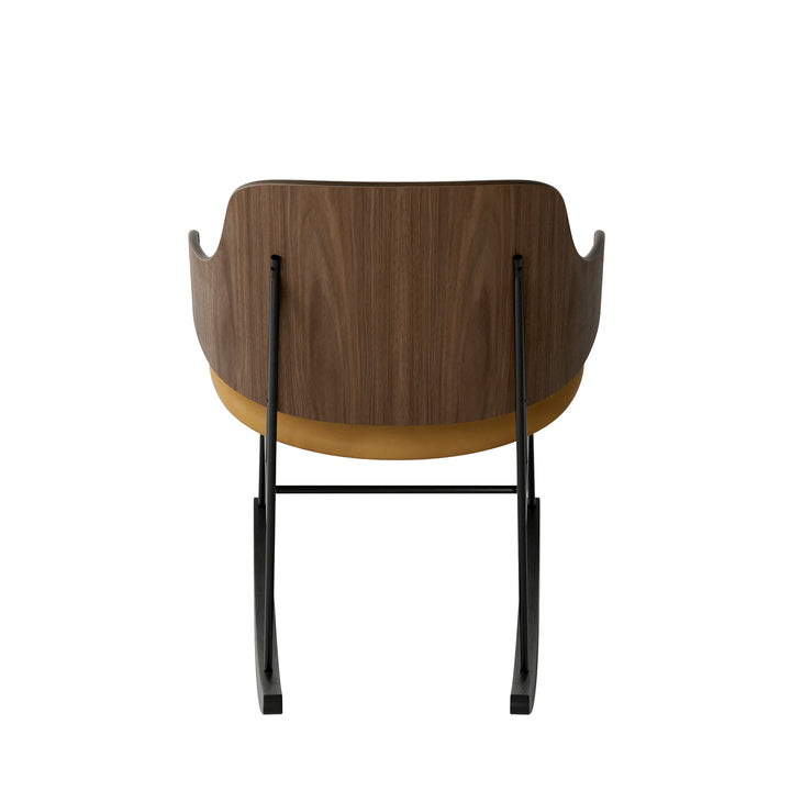 audo copenhagen (menu) | the penguin rocking chair | walnut + dakar cognac leather