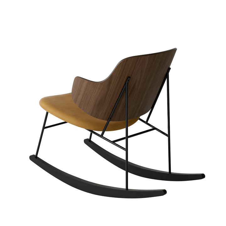 audo copenhagen (menu) | the penguin rocking chair | walnut + dakar cognac leather