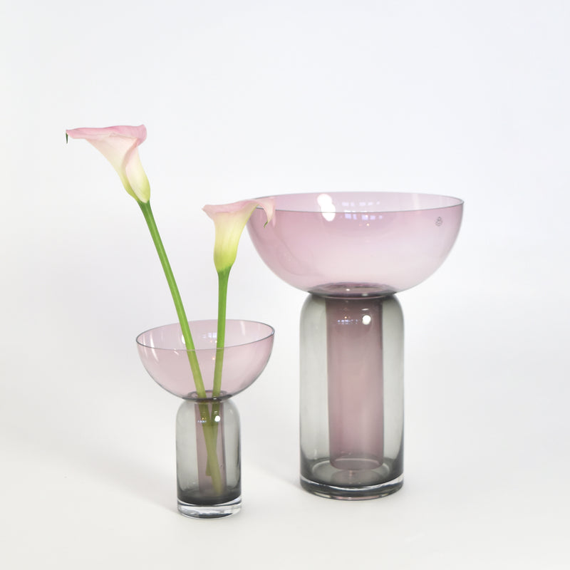 aytm | torus vase | black + rose large - LC