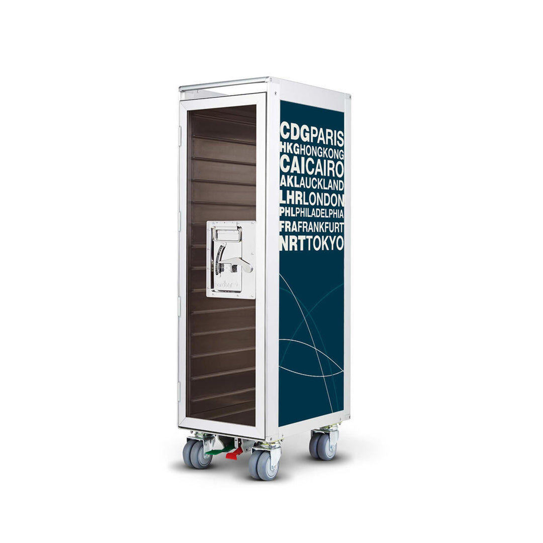 bordbar | classic trolley | OUTER TROLLEY ONLY - aluminium with transparent smoke door